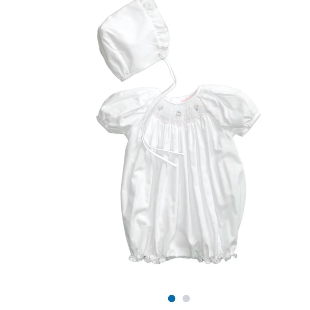 Baby girl smocked bubble